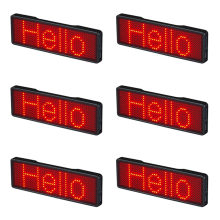 Bluetooth LED Name Badge Rechargeable Light Sign Display LED,Type 2