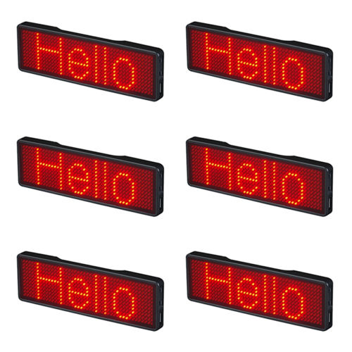 Bluetooth LED Name Badge Rechargeable Light Sign Display LED,Type 2