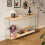 120cm Rectangular Narrow Console Entry Table with Tempered Glass Legs 5