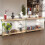 120cm Rectangular Narrow Console Entry Table with Tempered Glass Legs 6
