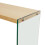 120cm Rectangular Narrow Console Entry Table with Tempered Glass Legs 7