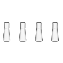 Klares Nachttisch-Wasserkaraffe-Set mit Trinkglas