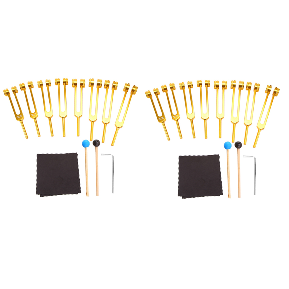 Omã¤Rkt Golden Tuning Fork, 14 Chakras+2 Soul Purpose Weighted Tuning.