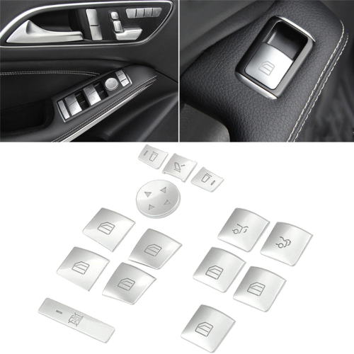 Inner Door Armrest Window Switch Button Trim Cover Sticker for 2