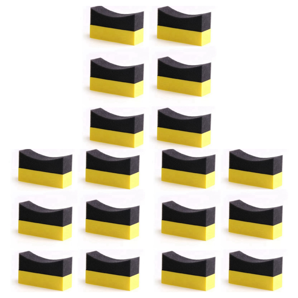 6 Tamponi Applicatori Per La Lucidatura Del Contorno Degli Pneumatici, Colore Lucido-image