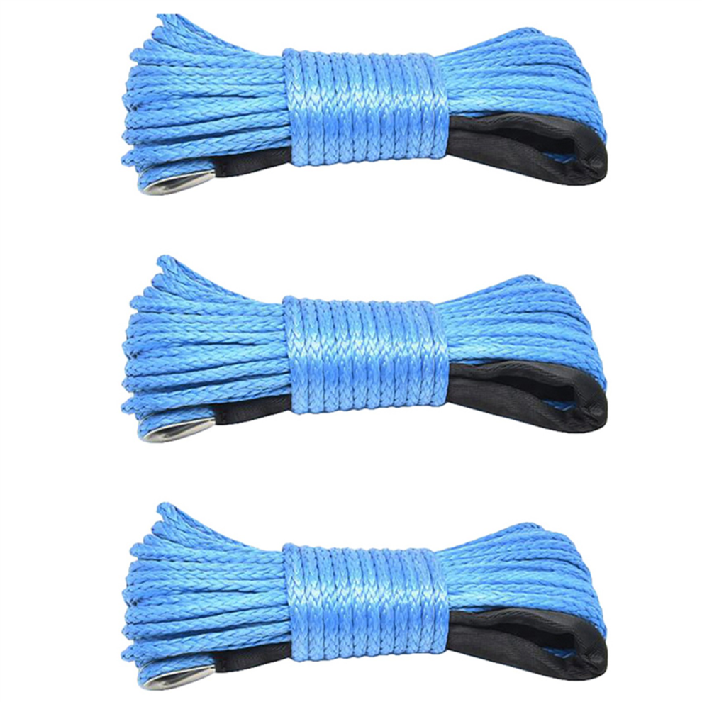 7700Lbs Electric Winch Rope Nylon Rope 6Mmx15m Car Trailer Rope 4712509979942