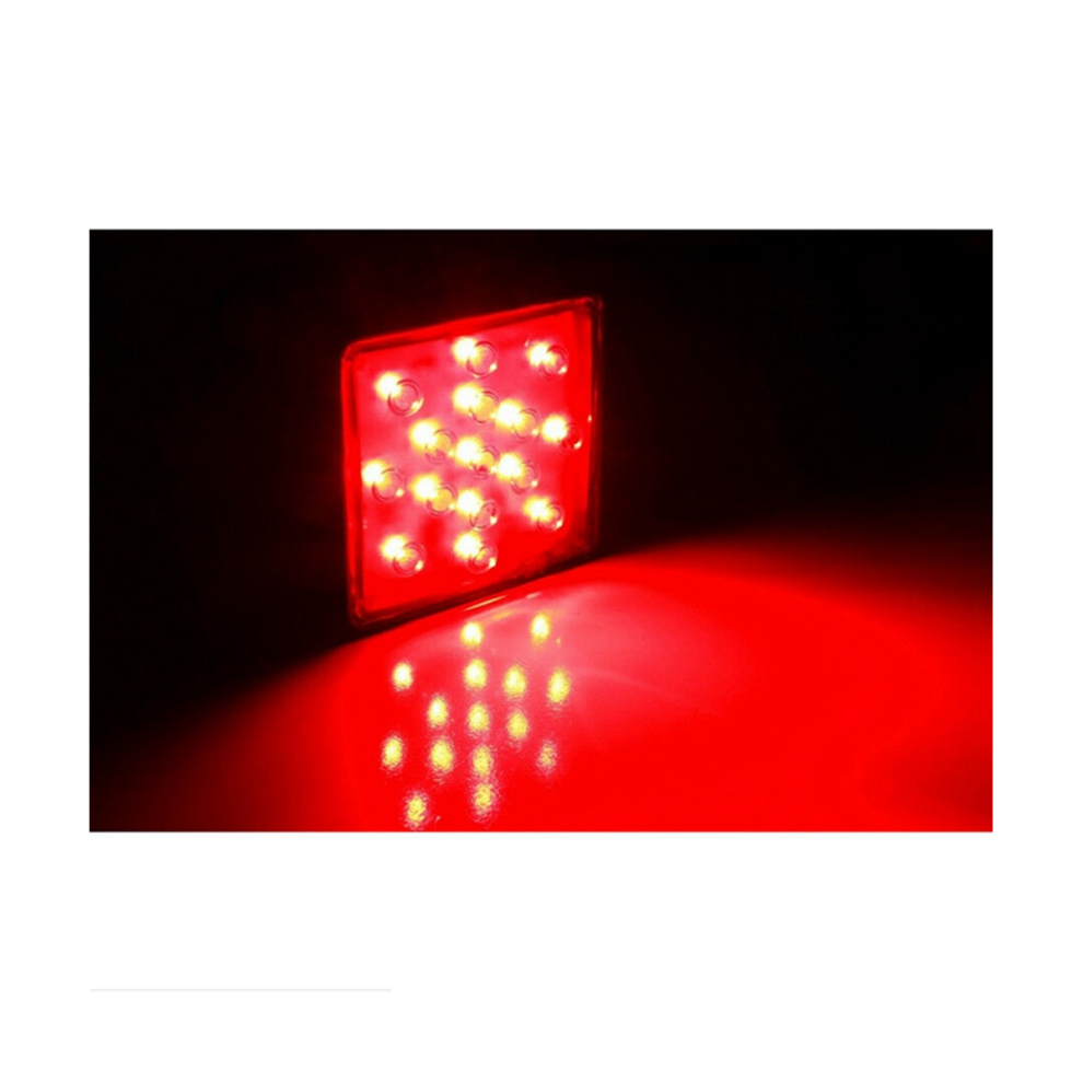 15 Led 2 Inch Trailer Truck Hitch Tow Haul Receiver Cover Brake Red 4712509979843