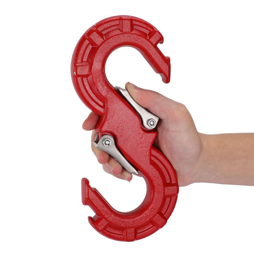 Red S-Shape Quick Rescue Shackle Trailer Winch Hook Recovery Kits 1