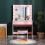 LED Dressing Table Mirror Modern Makeup Desk Vanity Table Set + Stool Pink 6