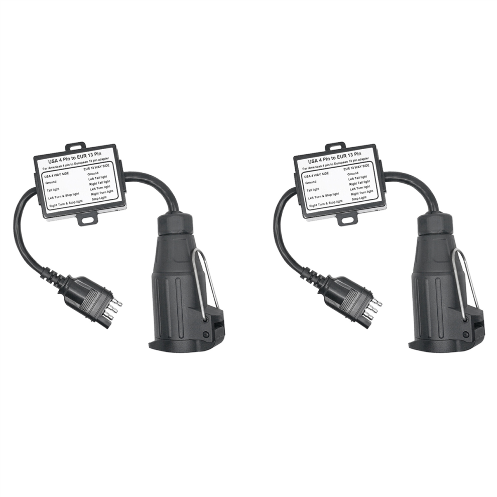 Us To Eu Trailer Converter European Trailer 13-Pin Round Plug Light 4712509981167