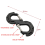 Black S-Shape Quick Rescue Shackle Trailer Winch Hook Recovery Kits 2
