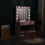 LED Dressing Table Mirror Modern Makeup Desk Vanity Table Set + Stool Pink 11
