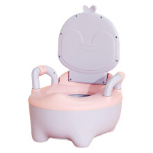 Nonslip penguin potty for , light travel, urinal trainer for preschool pink