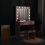 LED Dressing Table Mirror Modern Makeup Desk Vanity Table Set + Stool Pink 12