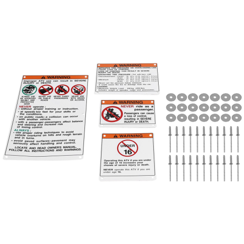 For Warning Decals Stickers Backed Banshee 1