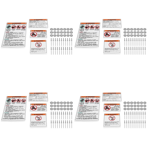 For Warning Decals Stickers Backed Banshee