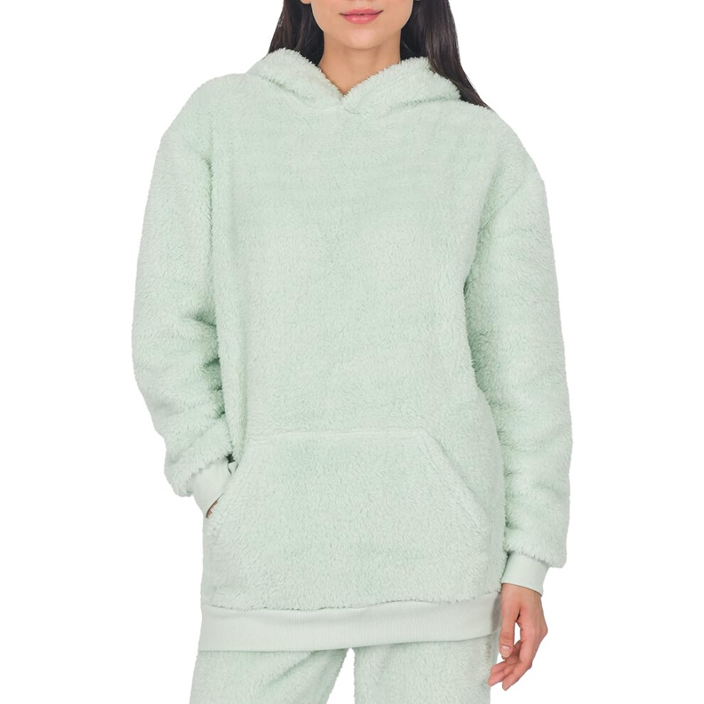 M17 Women's Not,Specified (Xl) Cozy & Chic Teddy Fleece Hoodie - Sage