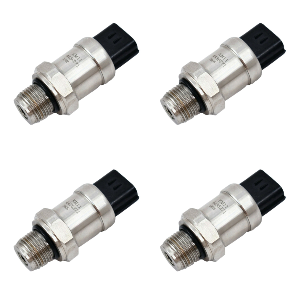 Excavator Pressure Sensor For Ex200-2/3 Ex300 2/3 4436271 Silver/Black 4712509988470