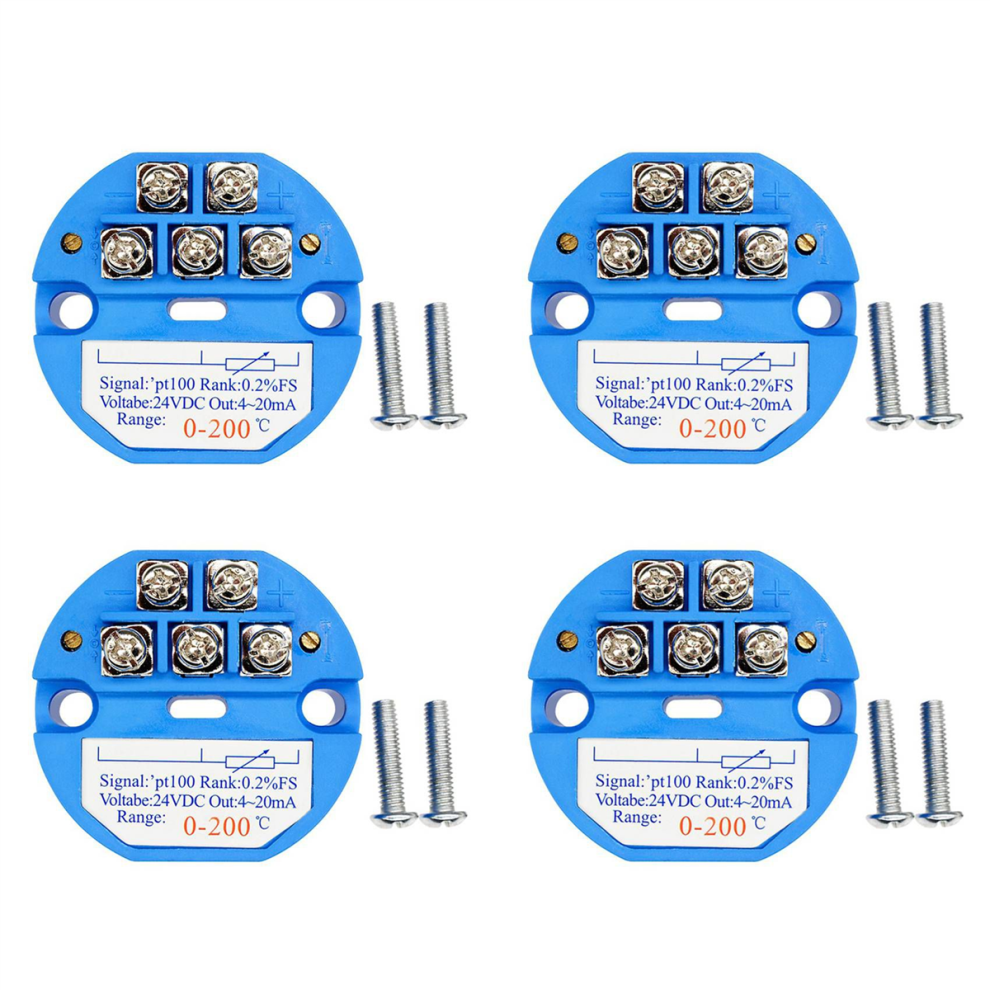 Pt100 0-200 Degree Temperature Sensing Transmitter Temperature 4712509915551