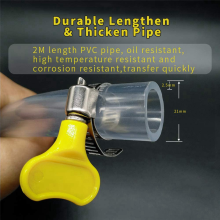 Siphon-Handpumpe mit hohem Durchfluss, tragbar, manuell, für Autos, mit 2 m Siphonschlauch