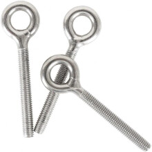 M12 304 Stainless Steel Closed Welding Coil Screw Threaded Rod Bolt 2PCS