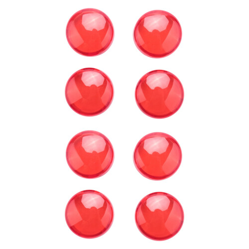 8Pcs for Turn Signal Light Indicator Lens Cover Red