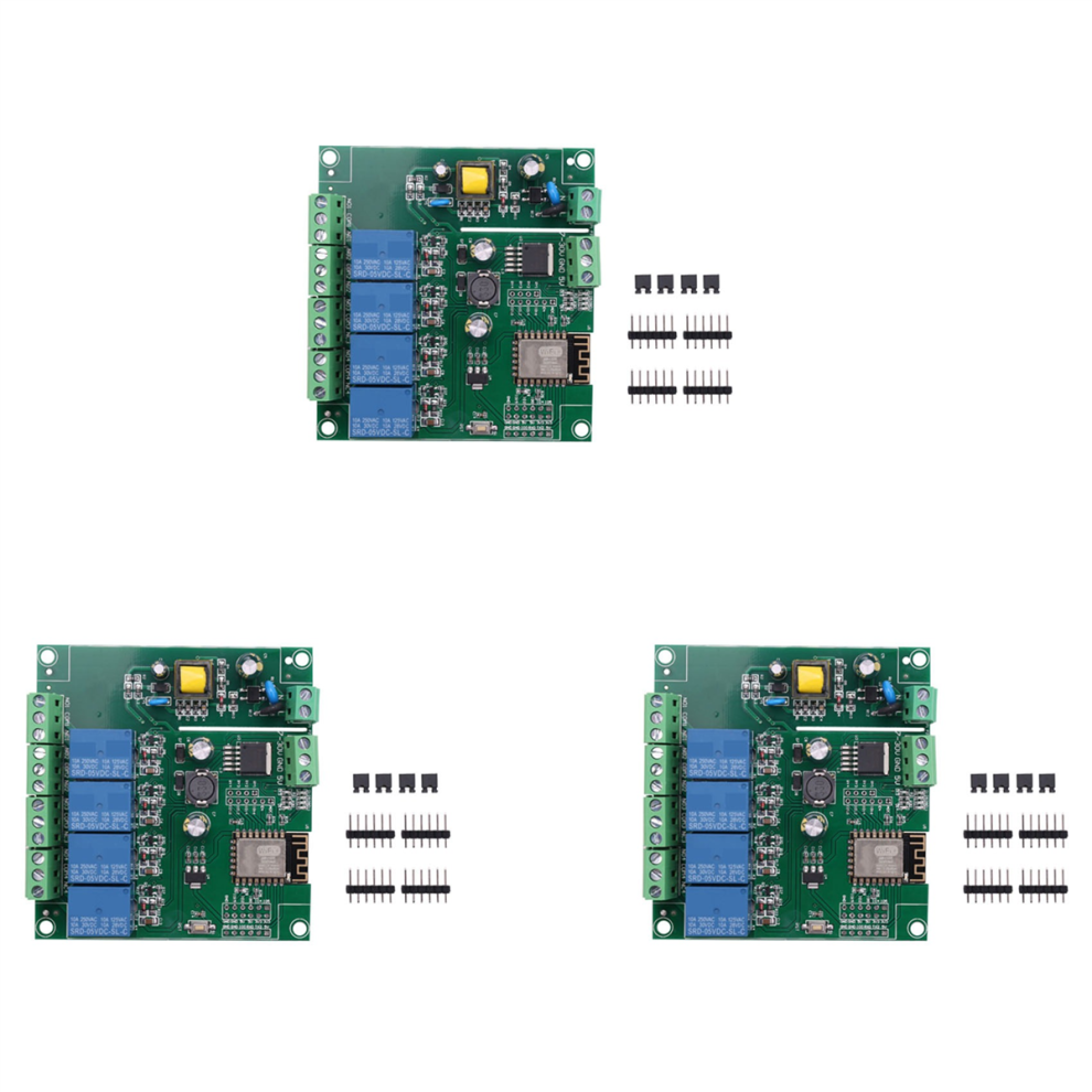 Esp8266 Esp-12F Wifi Module 4Channel Ac90-250V/Dc7-30V/5V Delay Relay 4712509906160