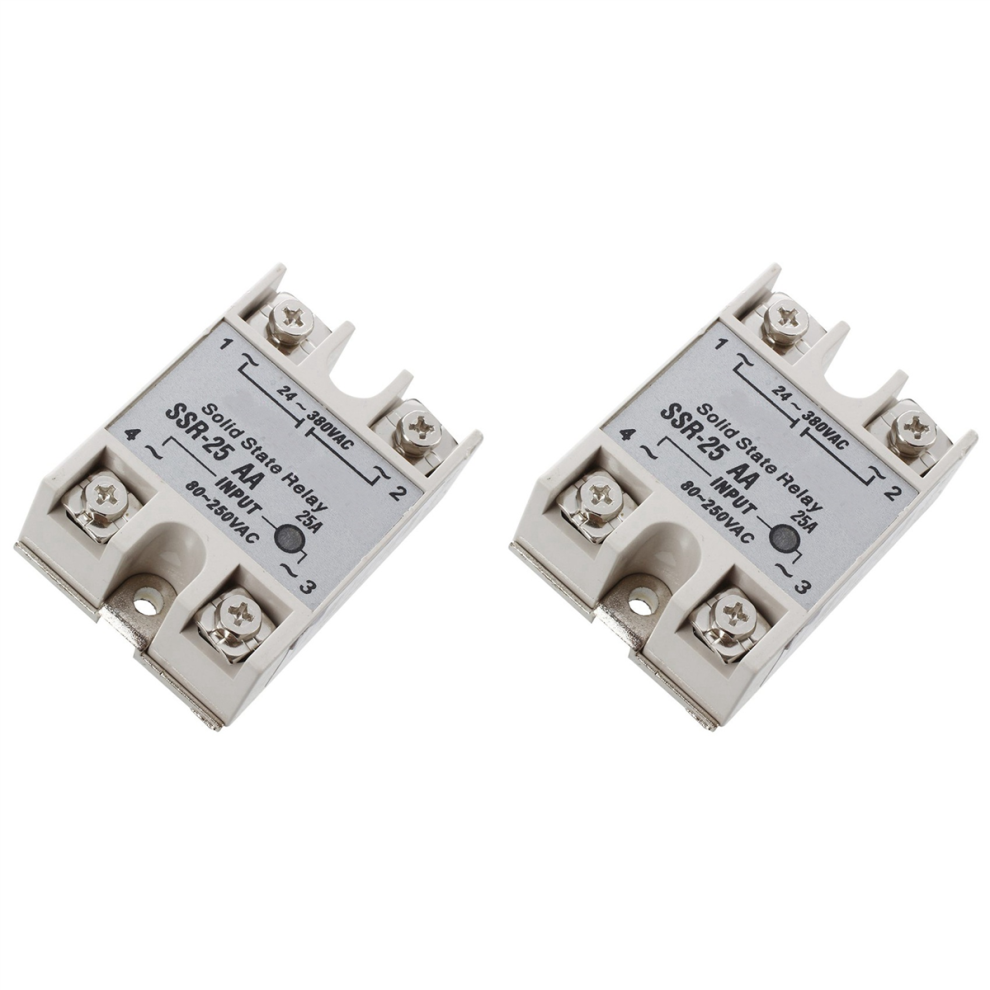 Ssr-25Aa 80-250V 25A Machinery Control Ac Solid Module State Relays 4712509907471