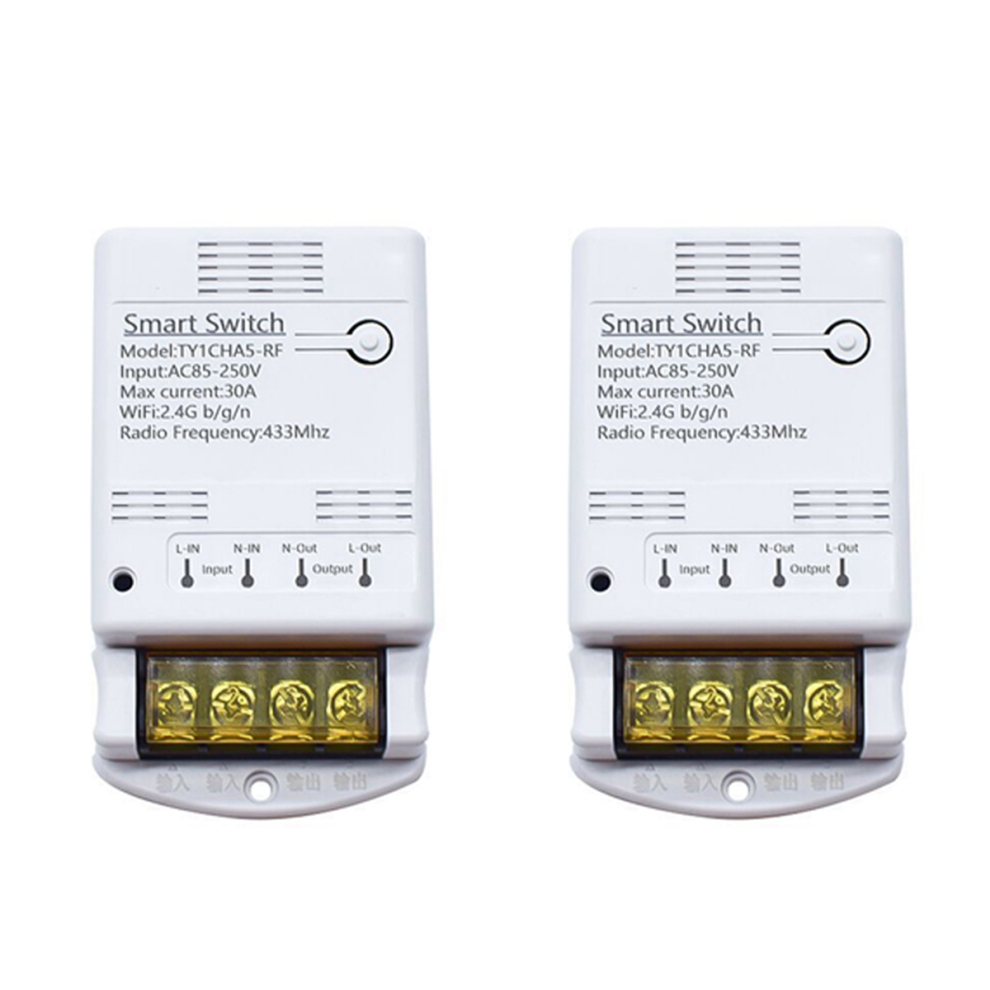 Tuya Wifi 30A Relay Module 85-250V Smart Switch 433Mhz Controller 4712509927622