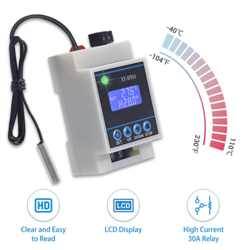 XY-DT01 Digital Temperature Controller -40-110C Digital Thermostat 2