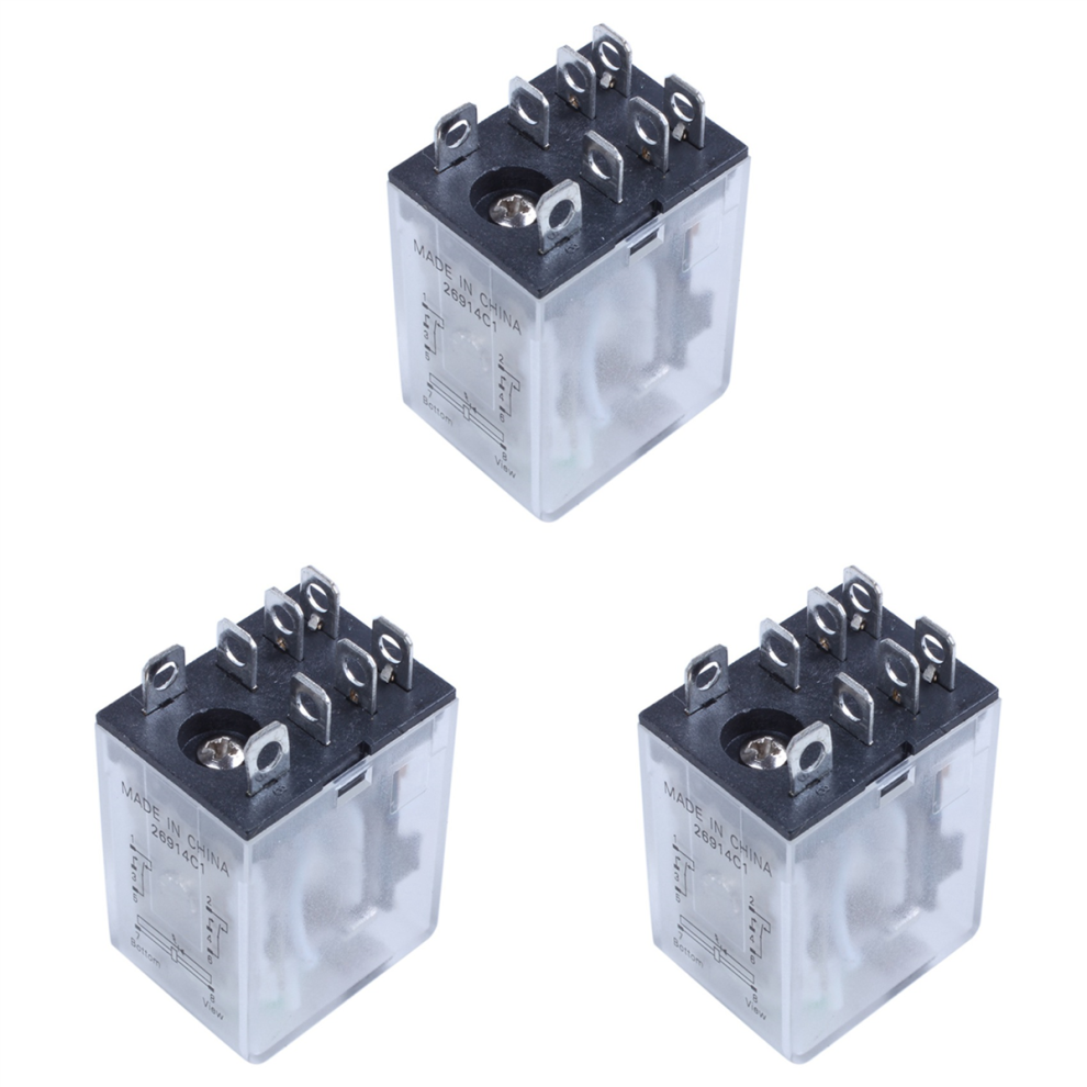 Jqx-13F Ly2 Dc 12V Coil 8-Pin Dpdt Led Electromagnetic Relay Green 4712509906610