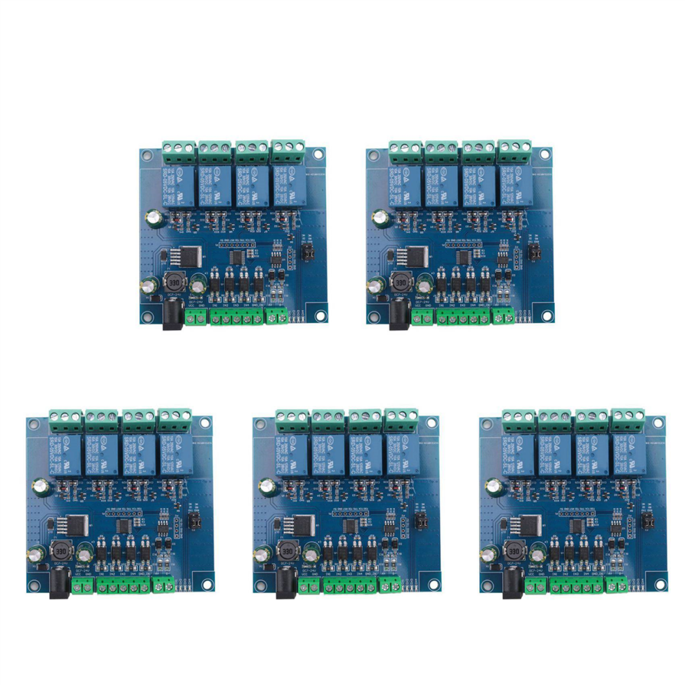 Modbus Rtu 4 Ch Relay Module Ttl Uart Communication 4-Channel Input 4712509906900