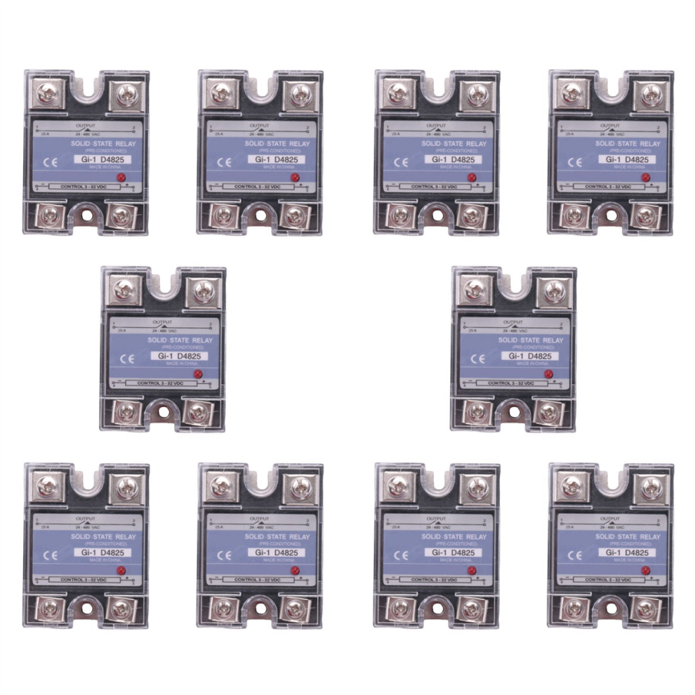 Ssr 25A 3-32V Dc To 24-480V Ac Single Phase Solid State Relay 4712509907440