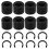 8pcs Retaining Clip Rings for And 8pcs Rubber Roller Replacement, Keep Rubber From Moving 1