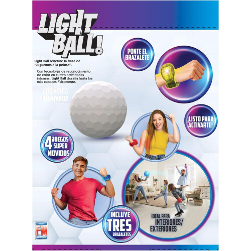 Glow Ball Colour Changing Soft Ball With 3 Interactive Wristbands 2