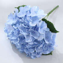 Realistic artificial hydrangea bouquet for stylish table decorations and flower arrangements (light blue) Light Blue