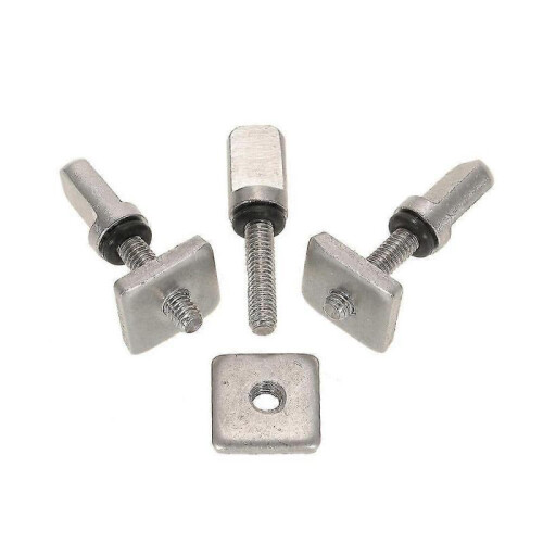 3 Surfboard Longboard Sliding Fin Screw & Fin Plate Replacement Kit for Stand Up Paddle Body Board
