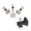 3 Surfboard Longboard Sliding Fin Screw & Fin Plate Replacement Kit for Stand Up Paddle Body Board 18