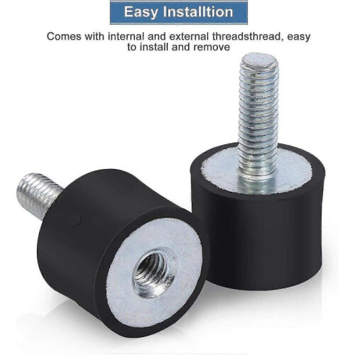 (30*20 M8*23) 4x silent block rubber buffer M6 M8 vibration damper threaded metal bumpers,__e0.1820 2