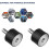 (20*15 M6*18) 4x silent block rubber buffer M6 M8 vibration damper threaded metal bumpers,__e0.1820 2