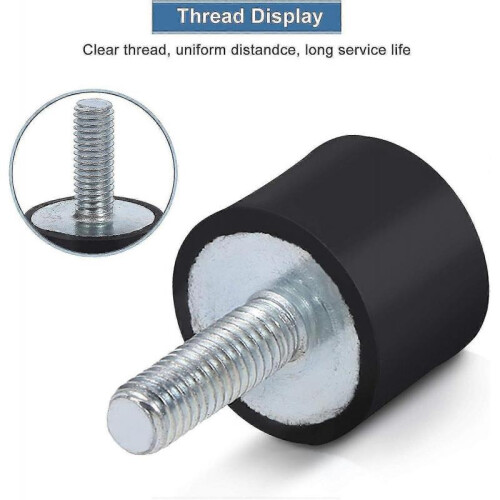 (20*15 M6*18) 4x silent block rubber buffer M6 M8 vibration damper threaded metal bumpers,__e0.1820 2