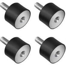 (30*20 M8*23) 4x silent block rubber buffer M6 M8 vibration damper threaded metal bumpers,__e0.1820