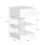 SoBuy Bedside Table with Drawer & Shelves, White 3