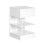 SoBuy Bedside Table with Drawer & Shelves, White 1