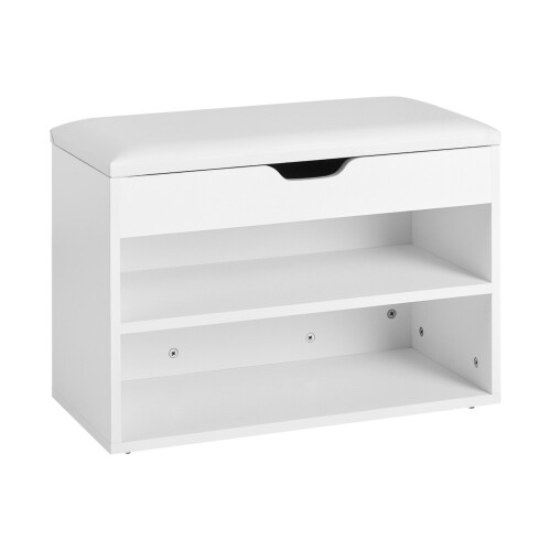 SoBuy Banc à Chaussures Blanc FSR25-W
