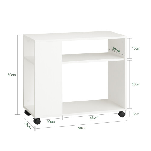 Masă rotundă SoBuy, multifuncțională, L70xP35xH... 2