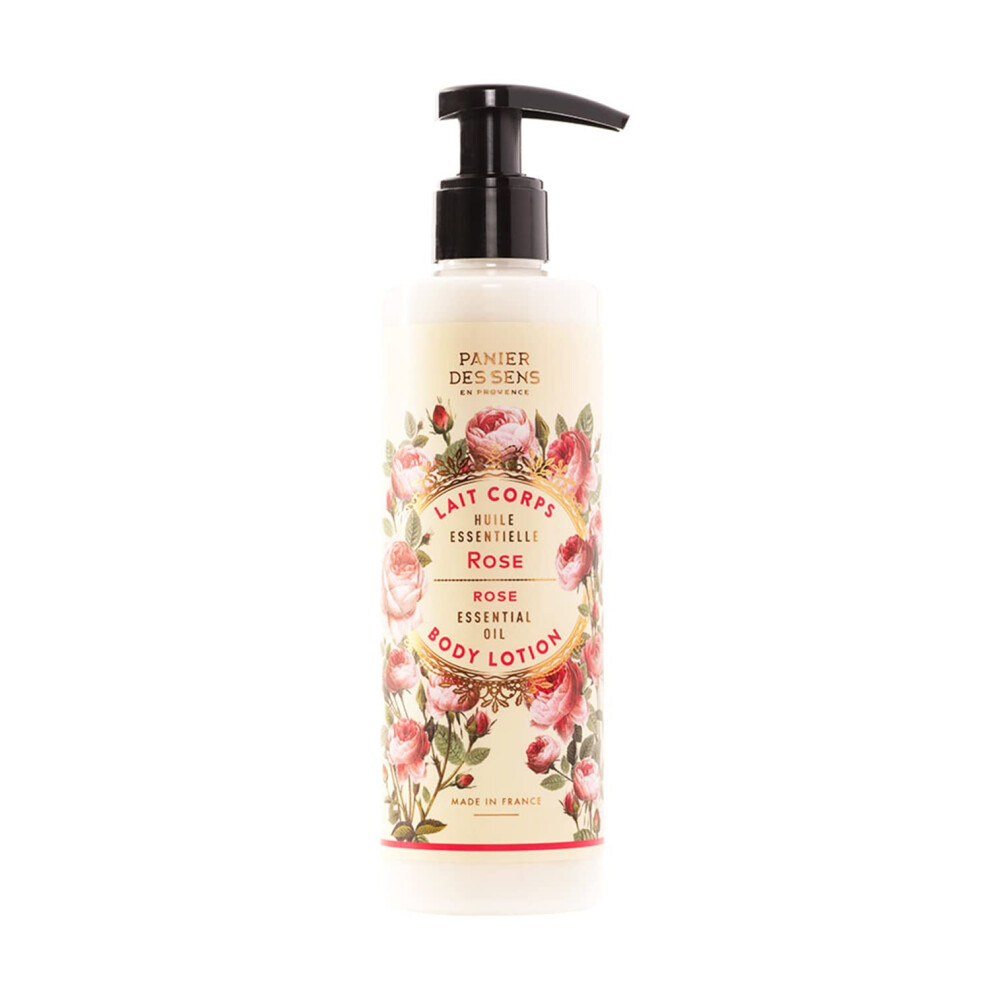 Panier Des Sens Cream - Rose Body Lotion For Dry Skin - Hydrating Body For Women - Fluid Body Moisturizer With Shea Butter & Olive Oil - 97% Natural I