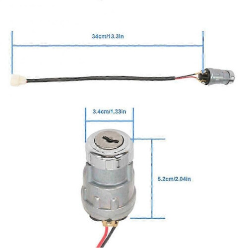 Ignition Switch Assembly with Key for Evolution Golf Cart 204.0028 HDK Evolution 1