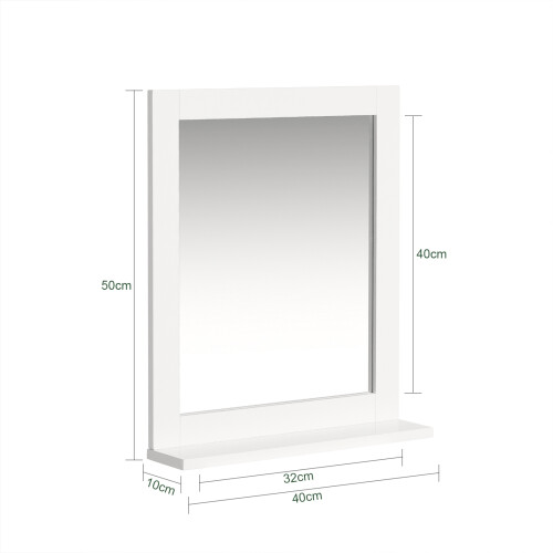 SoBuy Espelho de Parede com Prateleira FRG129-W 2