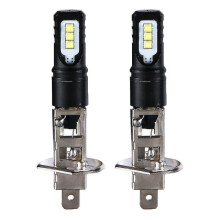 2x H1 6000k 6000lm Drl Led Kit High-beam